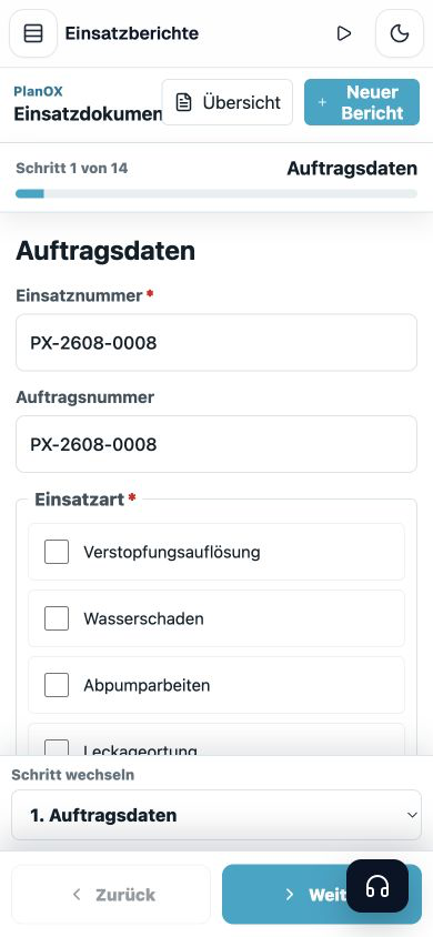 Echter mobiler PlanOX Einsatzbericht